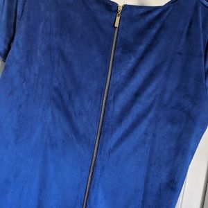Jessica Simpson Blue Velour Dress Size:8